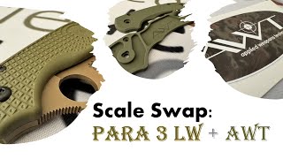 Powering Up the Spyderco Para 3 LW in CTS-204P with AWT Aluminum Scales
