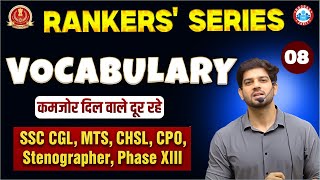 📘 SSC Exams 2025 | Vocabulary (One Word) | Rankers' Series | Class - 08 | By Sanjeev Thakur Sir