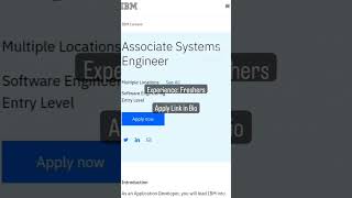 IBM is hiring 2023 | IBM recruitment 2023 | #ibmjobs #ibm #itjobsforfreshers2023 #jobvacancy