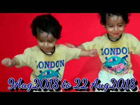 Ten months baby funny laughing talking crying video clips, double role created with kinemaster