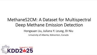 KDD 2025 - MethaneS2CM: A Dataset for Multispectral Deep Methane Emission Detection