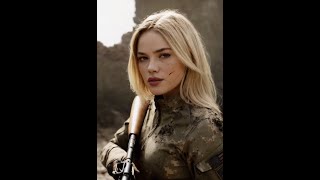 Deadly Beauty in Camouflage: Sniper Precision and Focus | #SniperGirl #TacticalBeauty #actionshot