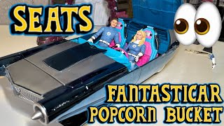 Fantasticar Popcorn Bucket with SEATS!! Makes this a Fantastic Four action figure toy! 