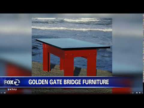 Golden Gate Bridge Handrail - Story teaser about Golden Gate Furniture on KTVU FOX 2 - 2019/10/01