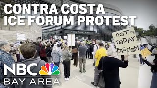 Protests before forum to discuss interactions with ICE in Contra Costa County