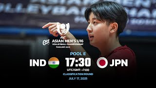 IND VS JPN I CLASSIFICATION ROUND I 2ND ASIAN MEN'S U16