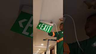 #viralvideo #electrical #electricaltutorial #electrician #exitsign #masterelectrician