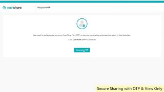 Secure File Sharing with OTP and View Only Rights