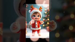Dancing Christmas Baby Spreads Holiday Cheer! 🎅🎄✨ #ChristmasMagic #DancingBaby #FestiveFun