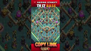 AFTER UPDATE! TOP 10 New TH17 Base Link 2  #shortsfeed #shorts #shortsfeeds #short #coc #supercell