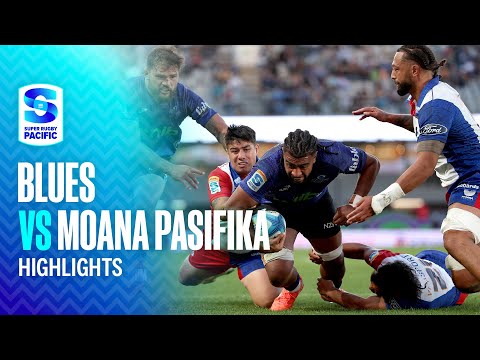 HIGHLIGHTS | Blues v Moana Pasifika | Round 9, 2025