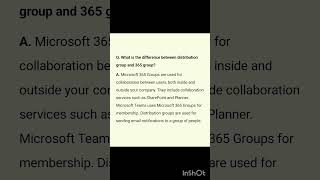 What is the difference between distribution group and 365 group