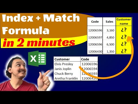 🗄 How to look for values in another table in Excel (INDEX + MATCH formulas) in 2 minutes