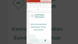 Cara menggunakan Eyedropper dimanapun pada PowerPoint