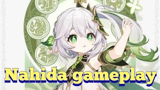 Genshin impact : Nahida gameplay and skills