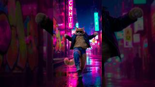 "Cool Cat's Midnight Dance – Human Style Moves!"#CoolCat #DanceCat #HumanStyleCat