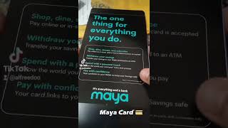 Got my FREE #maya card! Download the app and use the code 53XLRO49L93N for more exciting freebies!