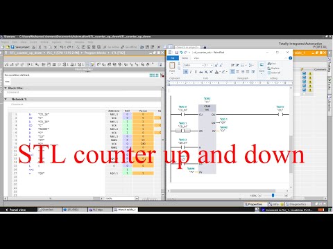 TIA Portal STL programming counter up and down (CTUD)