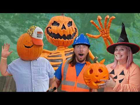 🎃Handyman Halloween Pumpkin Skeleton with Benji and Heather🎃