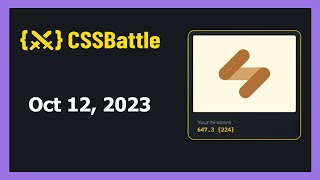 CSS Battle Solution | Daily Targets - 12th October 2023 | CSS3 | CSS Challenge