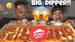 Pizza Hut NEW Big Dipper Pizza Review 🍕  + Get To Know Us!