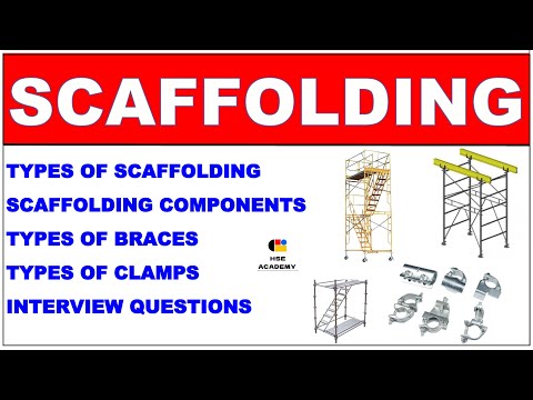 Scaffolding Components | Types of Scaffolding | Types of Braces | Types of Clamps | In Hindi