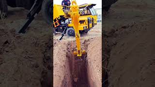 Excavator is working #excavator #automobile