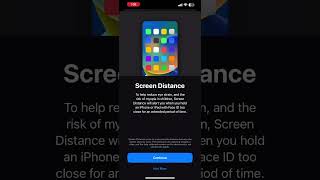 iOS 17 New Features,  Enable Screen Distance on iPhone