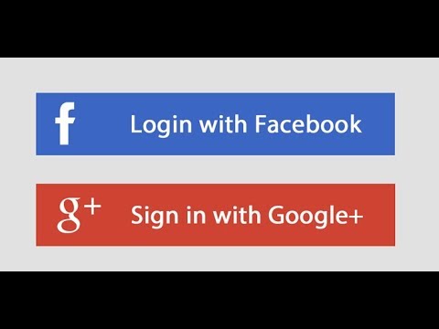 Facebook and Google Login using a custom button in an android studio