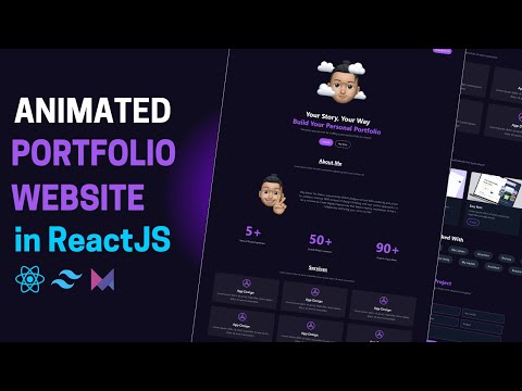 Animated Portfolio Website with React JS, Tailwind CSS, and Framer Motion
