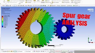 ANSYS Workbench Tutorial  SPUR GEAR ANALYSIS . Gear Analysis  in Ansys . Spur Gear Analysis in Ansys