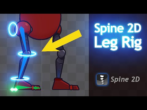 Spine 2D Game Character Leg Rig Tutorial For Beginner