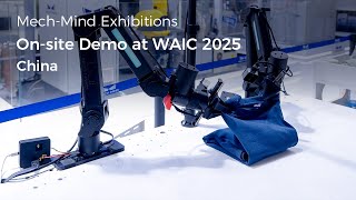 Mech-Mind's Autonomous Clothes Folding by a Dual-Arm Robot at WAIC 2025