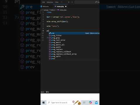 array_shift() function in php #shorts #phpdevelopment #coding #design