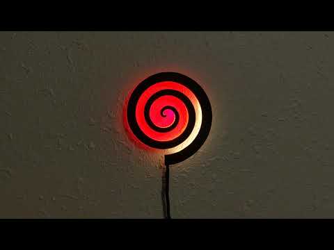 Spiral LED Wall Art