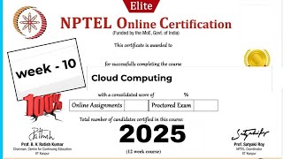 Cloud Computing week -10 Assignment Answers NPTEL2025