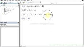Autofit column width in excel using vba | Simple VBA code