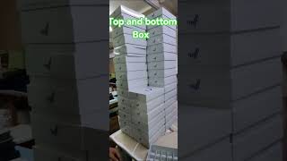 Gray board box, top and bottom