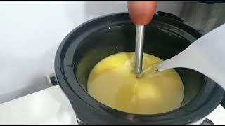 Making, cutting and stamping Dandelion natural Soap