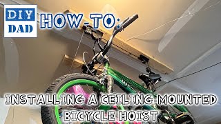 Installing a Ceiling-Mounted Bicycle Hoist