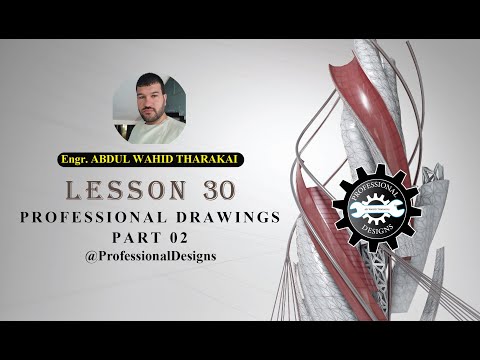 LESSON 30: AUTOCAD 2018 PROFESSIONAL DRAWING Part 2 in Pashto Language #autocad2018 #drawingtutorial