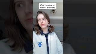 Humorous Reaction to Meme Criticism#memehumor #weirdmemes #reactvideo #humorousresponse