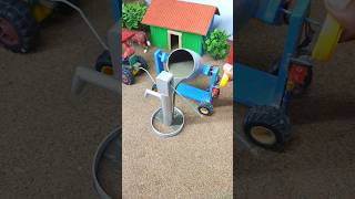 diy mini construction machine making tiny house | diy tractor machine science project #shorts 62
