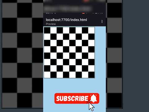 Html ke table tag se banaye chessboard #html #trending #viralvideo #chessbord #olevel #table