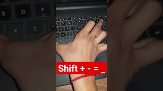 how to press underscore in laptop #shorts #youtubeshorts