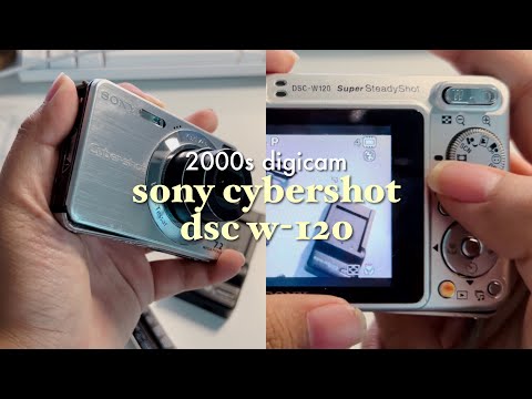 📸  2000s/y2k vintage digicam | sony cybershot dsc w-120 ✩ unbox, supplies, export tutorial, results