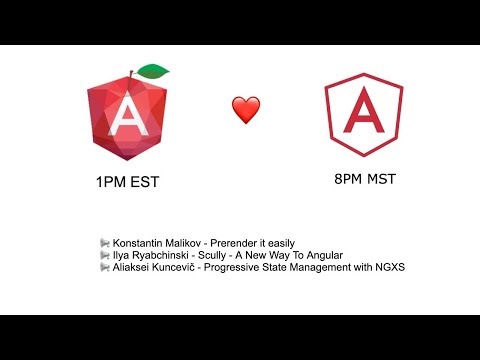 AngularNYC ❤️Angular Minsk - pre-rendering, Scully, NGXS