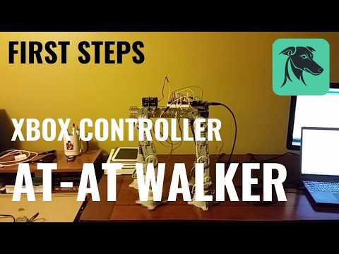 Arduino AT AT Walker Test Semi Walk (no head no upper body)