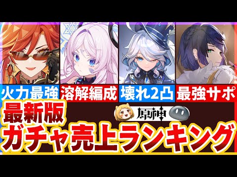 【原神】最新版！ガチャ売上ランキング