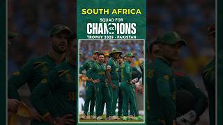 South Africa full squad for #iccchampionstrophy2025 #shorts #southafrica